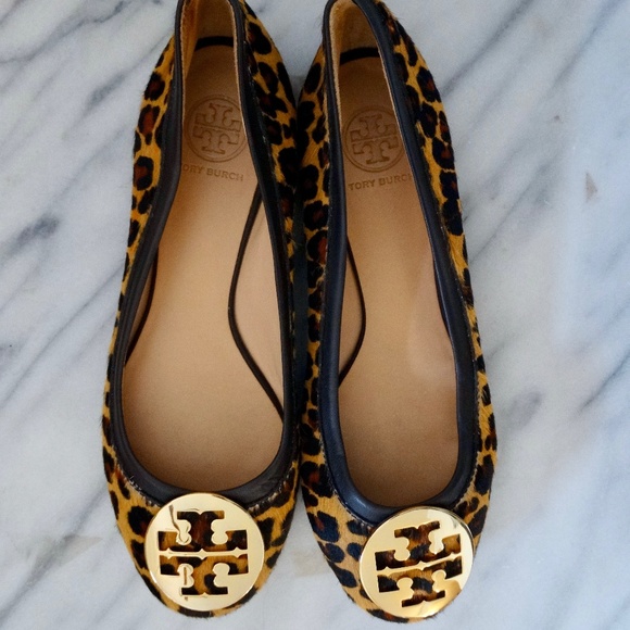 Tory Burch Shoes - Tory Burch Women's Cheetah Flats with Logo